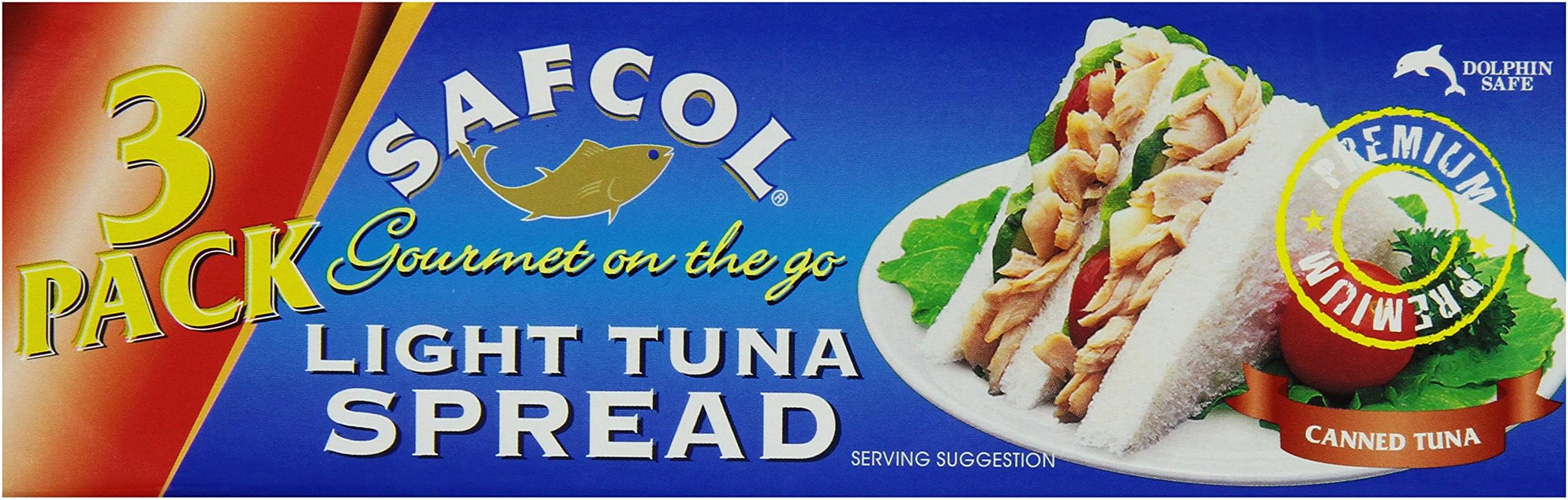 SAFCOL Gourmet on the Go Chunk Light Tuna Spread, 3.4-Ounce Cans (Pack of 24)