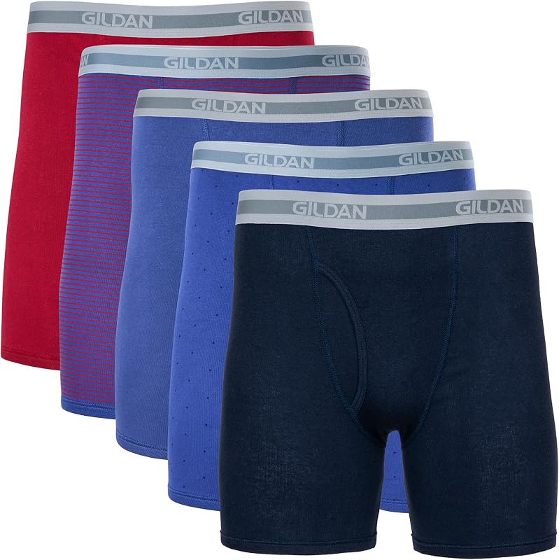 Gildan Calzoncillos tipo bóxer para hombre, paquete múltiple