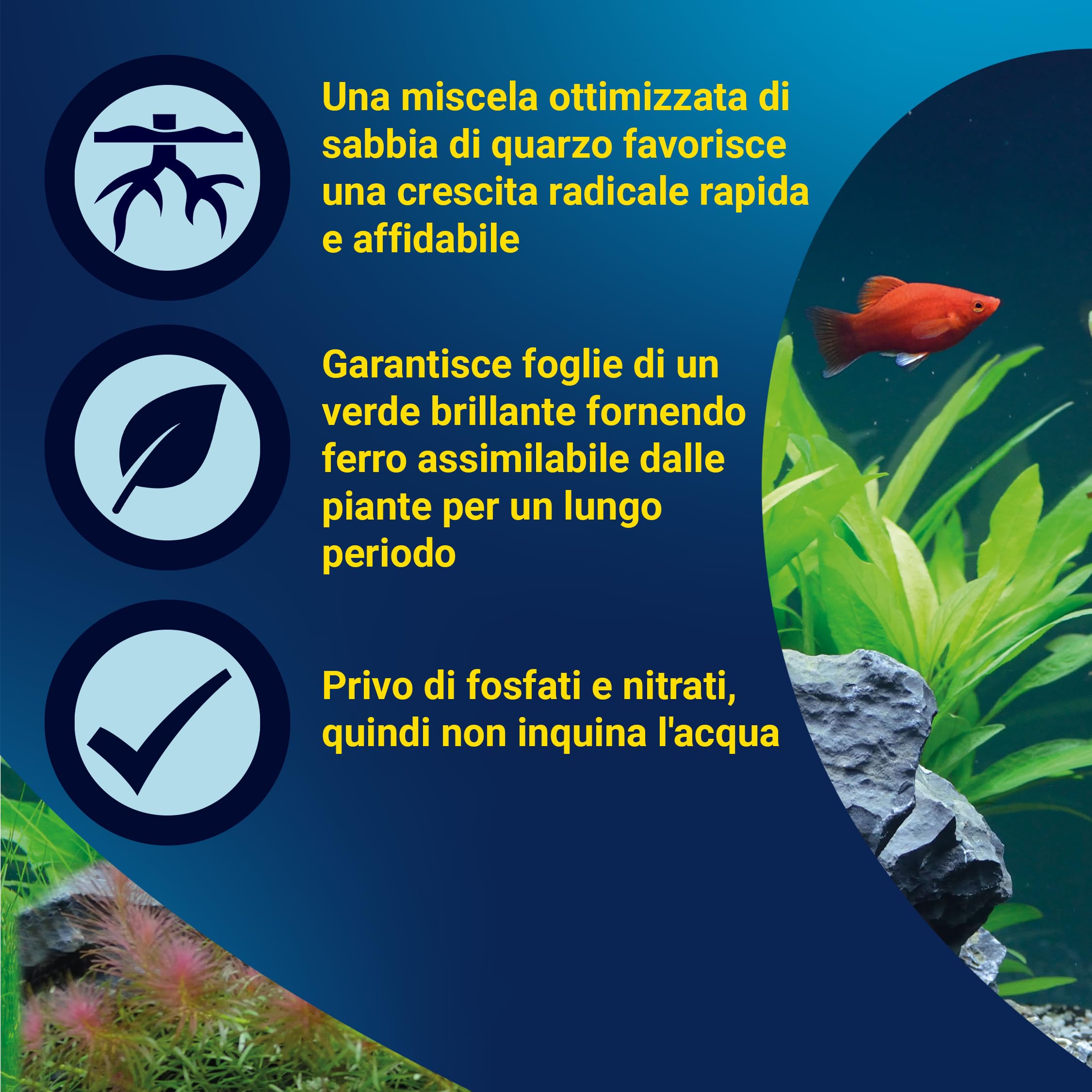 Tetra Complete Substrate - Substrato ricco di sostanze nutritive con fertilizzante a lunga durata per piante sane, per l'allestimento di un nuovo acquario, secchio da 5 kg