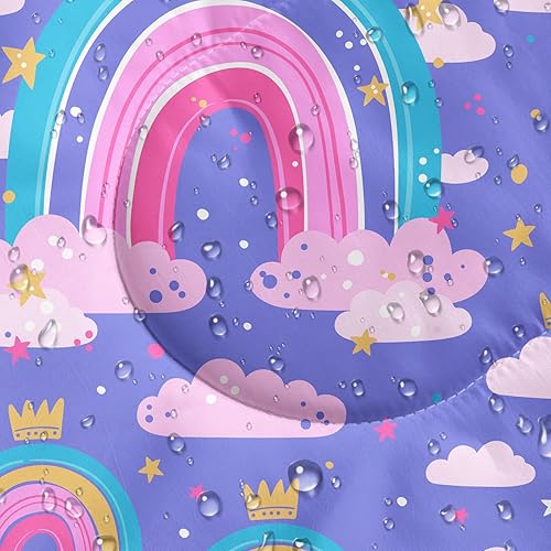 Miniatura 7 de AILONEN Saco de dormir de mariposa azul, ligero e impermeable, 3 estaciones clima cálido y fresco, sacos de dormir de flores del bosque de hadas