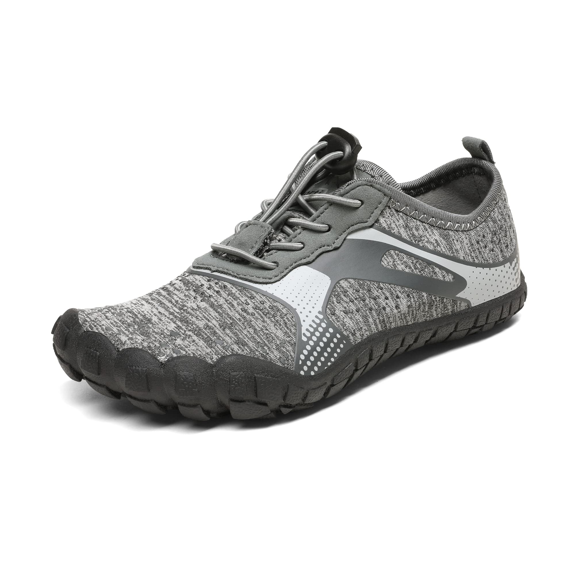 NORTIV 8 Unisex-Child Quick Dry Lightweight Barefoot Outdoor Athletic Water Sports Shoes, Dark/Grey - 11 Little Kid (Aqua-k1)