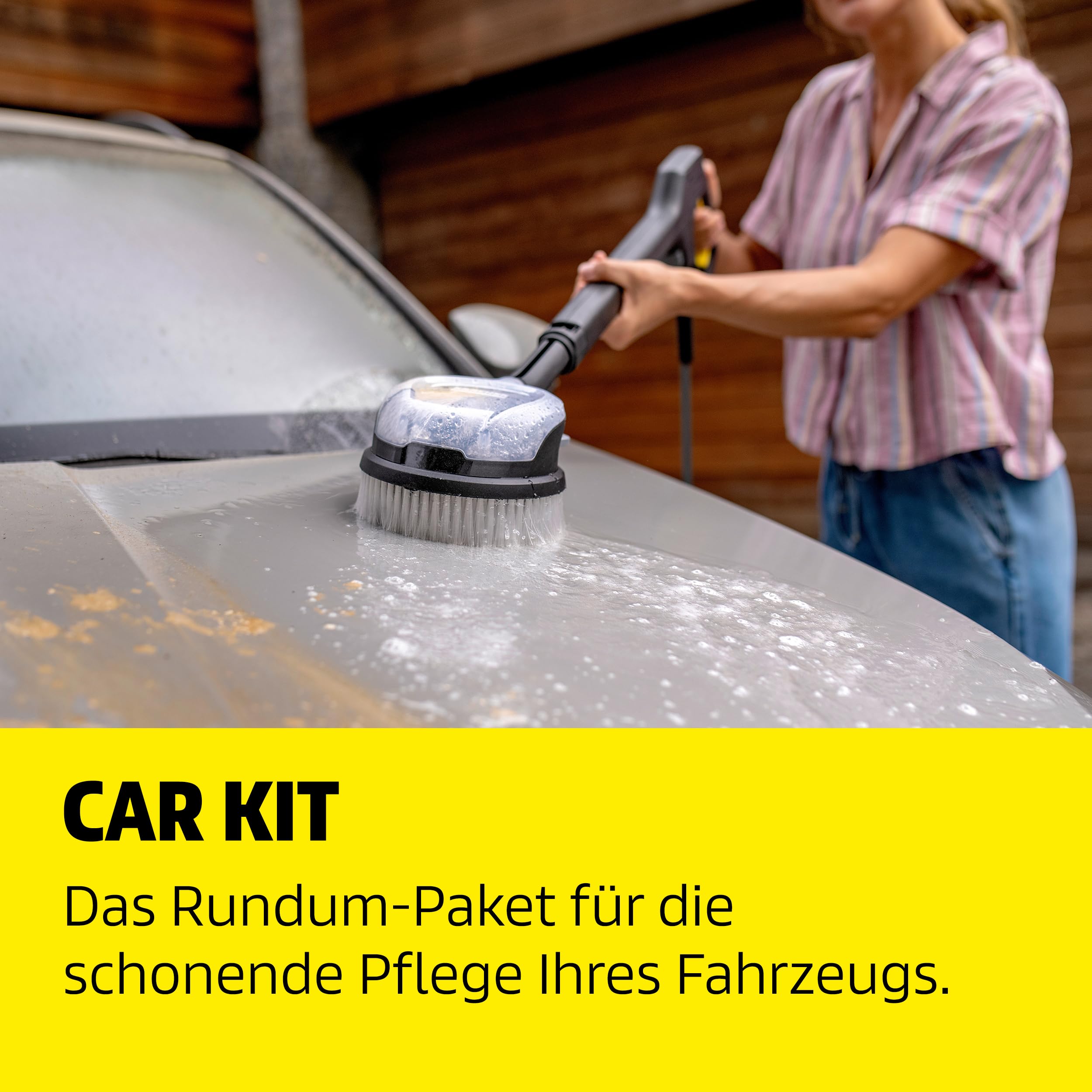 Kärcher Hochdruckreiniger K 5 Comfort Premium Car, Druck: 145 bar, Fördermenge: 500 l/h, Fläche: 40 m²/h, 18,2 kg, extra Flexibler Hochdruckschlauch, Schlauchtrommel, 4-in-1 Multi Jet, Car Kit