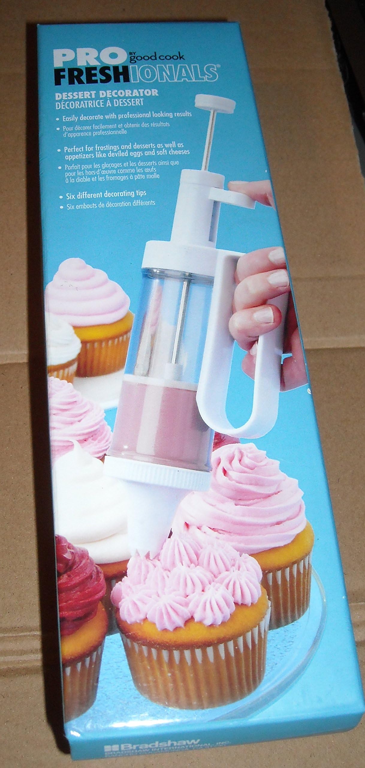 Good Cook - Pro Fresh Ionals Dessert Decorator Includes 6 Different Tips - Create flowers, stars, piping, shells, swirls, bursts or other special designs for cakes, cookies and more