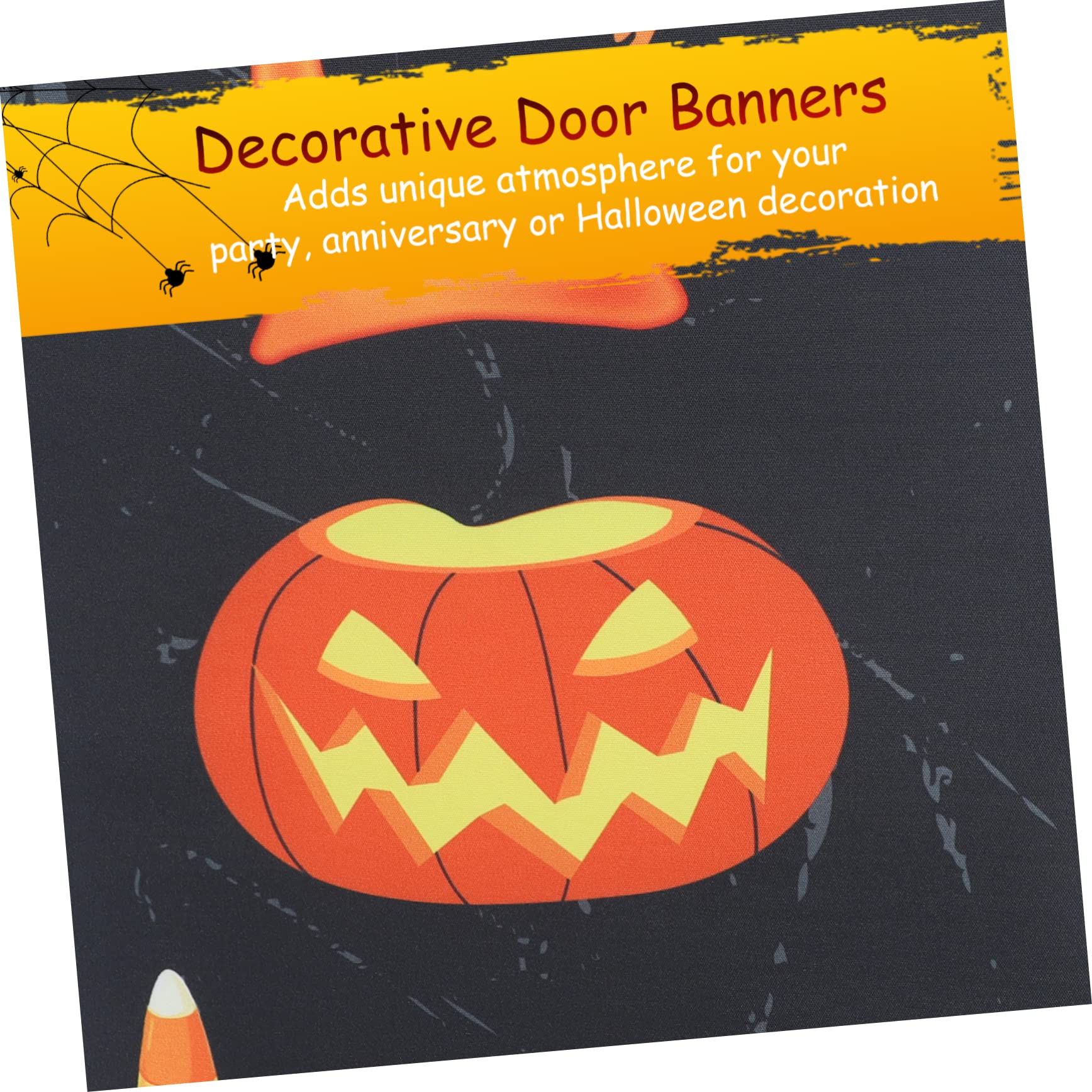 Alasum 5pary Helloweenowy Baner Drzwi Dekoracja Przyjęcie z Kreatywnym Wzorem i Jasnymi Kolorami Doskonałe Imprezę Halloweenową Do Powieszenia Drzwi Lub Ganek