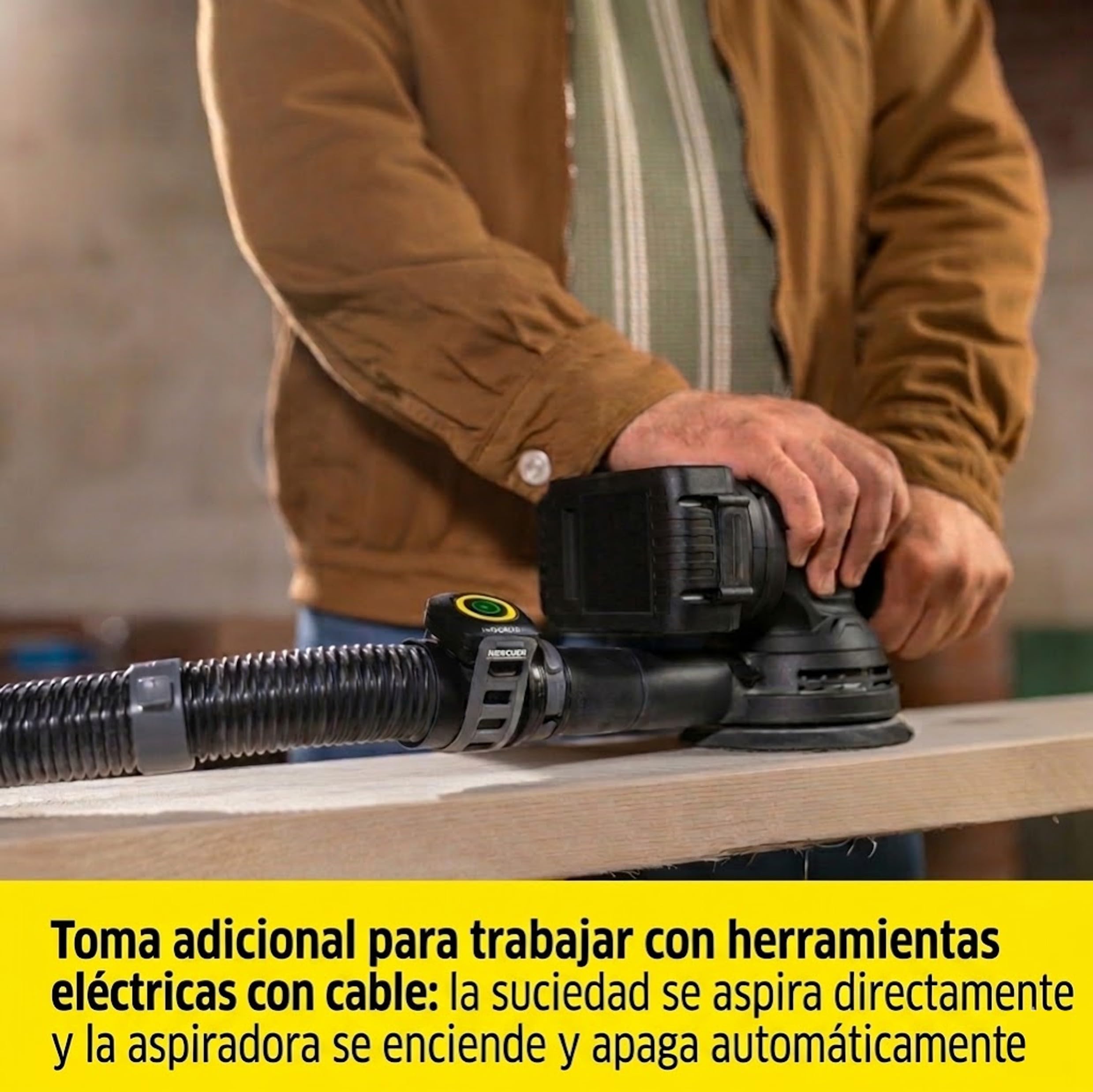 KÄRCHER Aspirador en seco y húmedo WD 7 Control P S 30/6/35/T, Sistema Inteligente de Control de Filtro, Mando a Distancia, Toma de Corriente integrada, función sopladora, 1400 W, depósito: 30 l