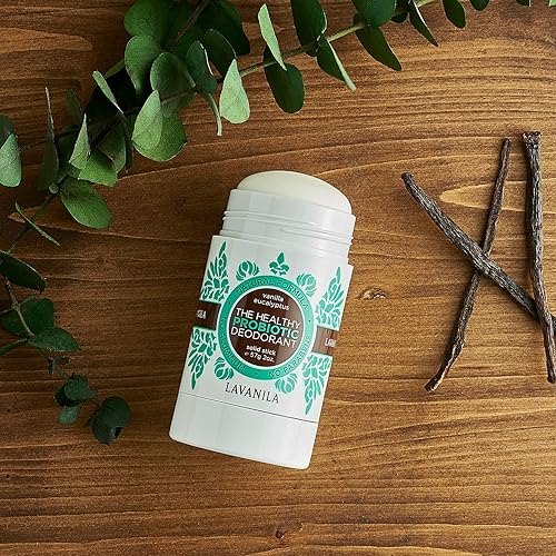 Miniatura 3 de Lavanila Desodorante natural sin aluminio, paquete de 2 unidades, eucalipto de vainilla, el desodorante saludable para hombres y mujeres, barra