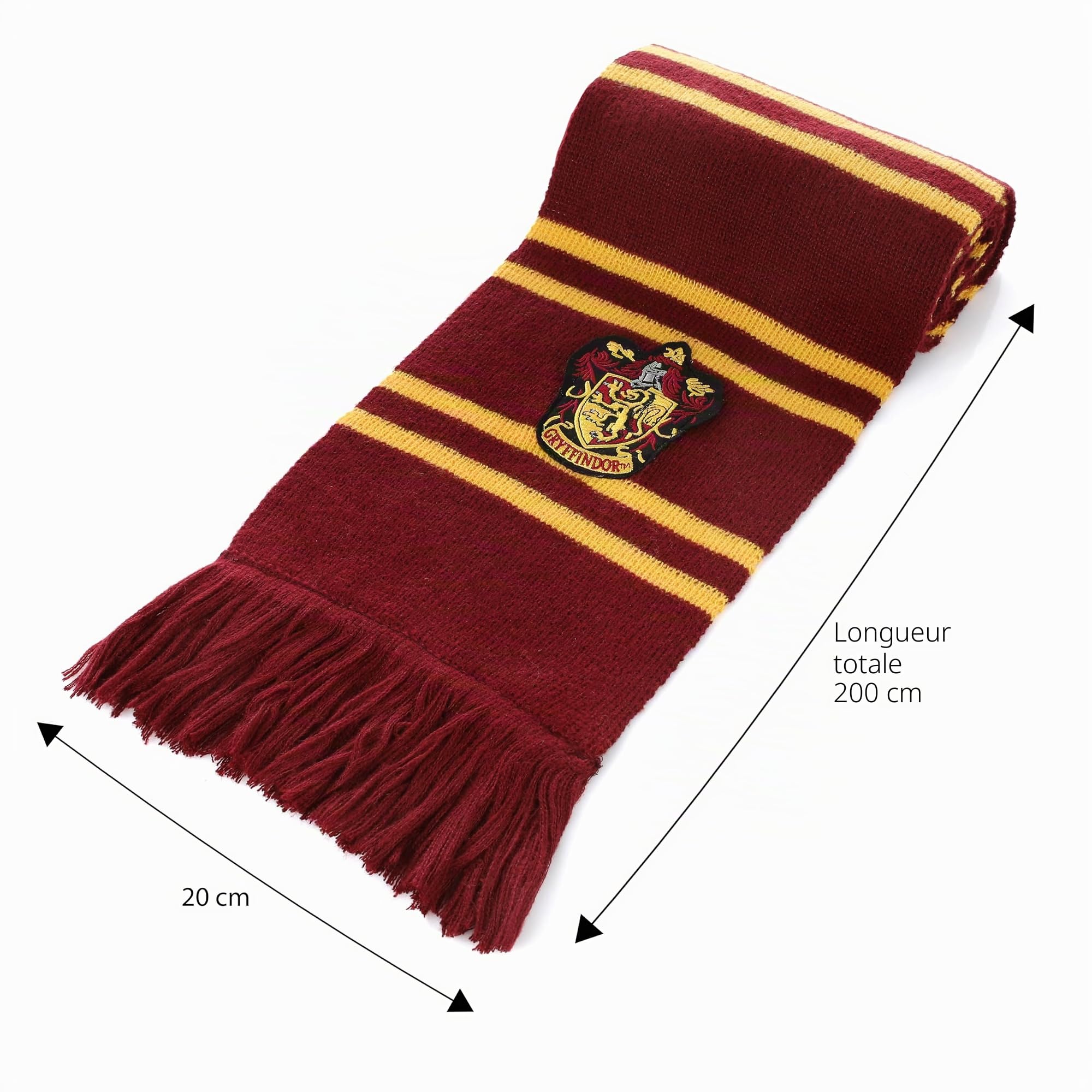 Harry Potter Écharpe officielle Gryffondor, bonnet et gants - Ensemble d'accessoires pour femmes et enfants - Cadeau et accessoires de costume de Poudlard