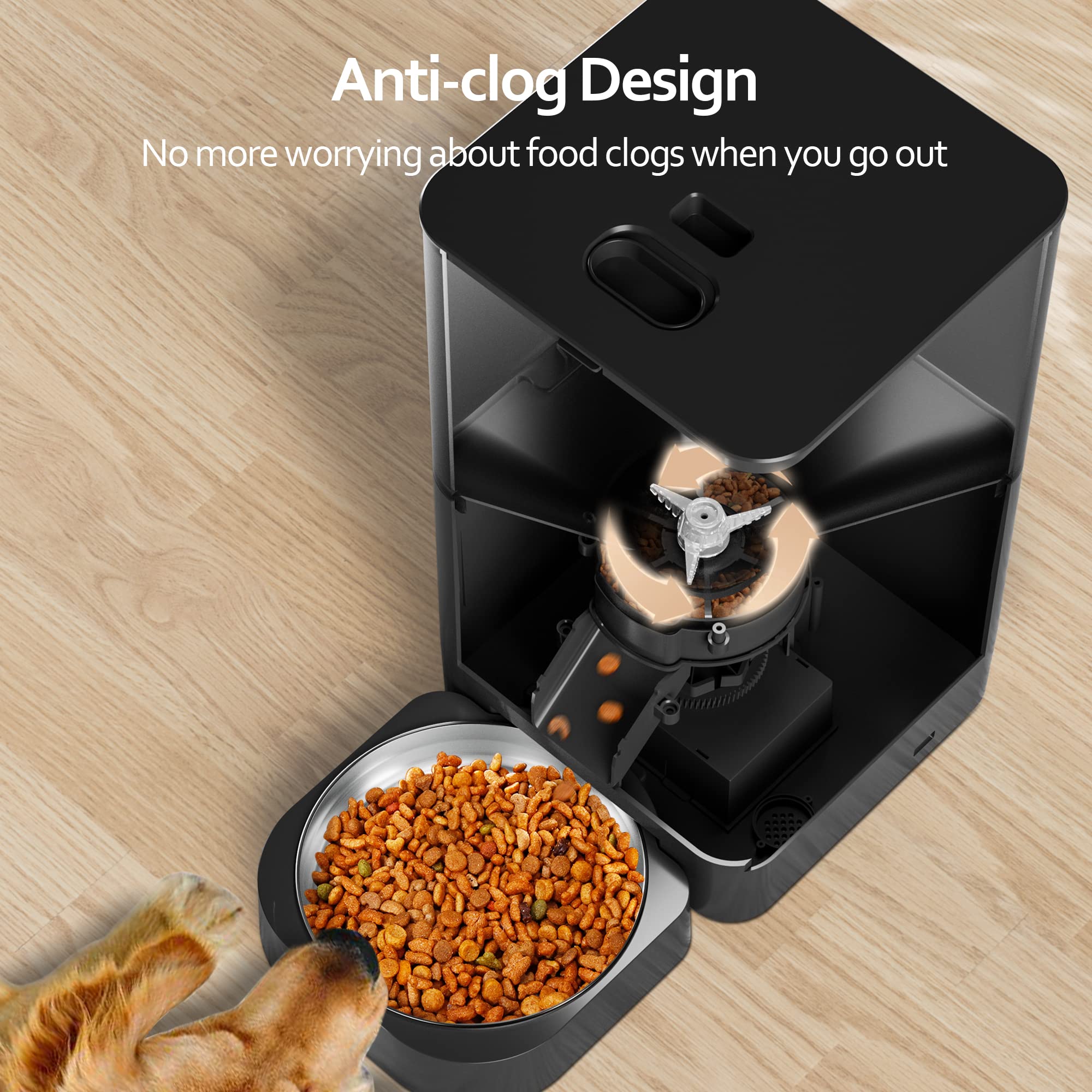 VOLUAS Cat Dry Food Dispenser