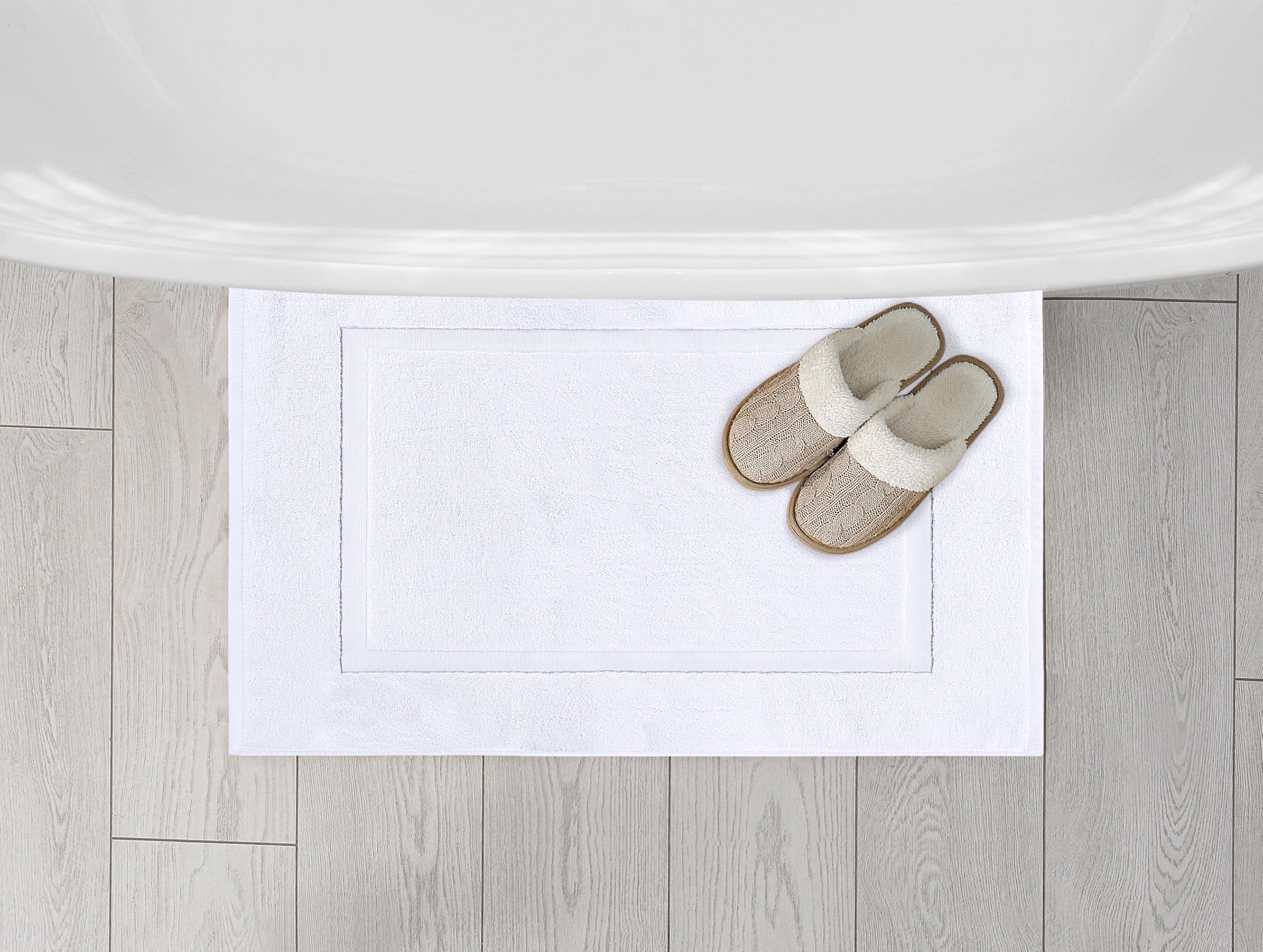 Luxury Combed Cotton Bath Mats - 2 Pack -7 Luxury Combed Cotton Bath Mats - 2 Pack -7