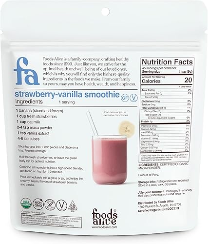 Miniatura 2 de Foods Alive Maca Powder RAW  8 oz