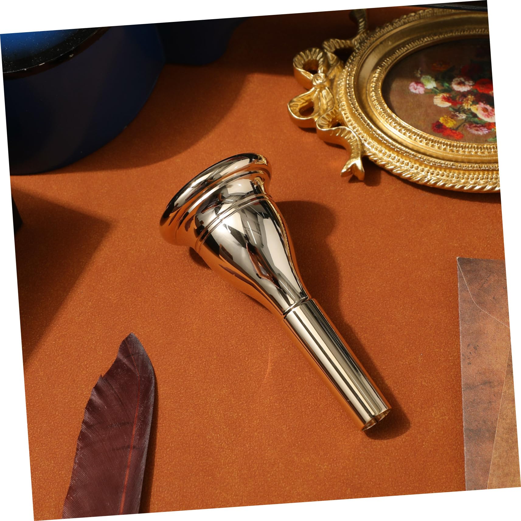 Vaguelly 1stück Hochwertiges Tuba Mundstück Aus Messing Robustes Zubehör Mit Glatter Oberfläche Und Guter Luftdichtheit Einfach Zu Spielen Starke Klangdurchdringung Tuba Accessory Für Lange