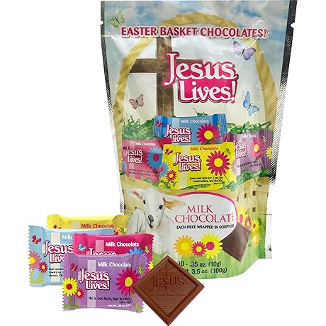 Scriptures Jesus Lives Cross Chocolate