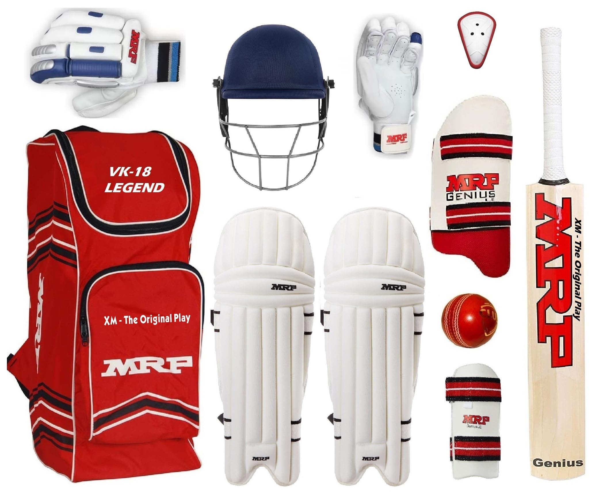 Buy XM MRP Academy Neo VK-18 Legend Complete Cricket Kit with