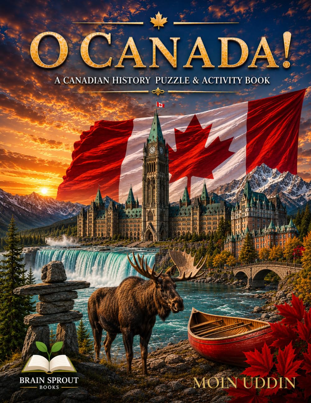 O Canada!: A Canadian History Puzzle & Activity Book (Brain Sprout Puzzle & Activity Series)