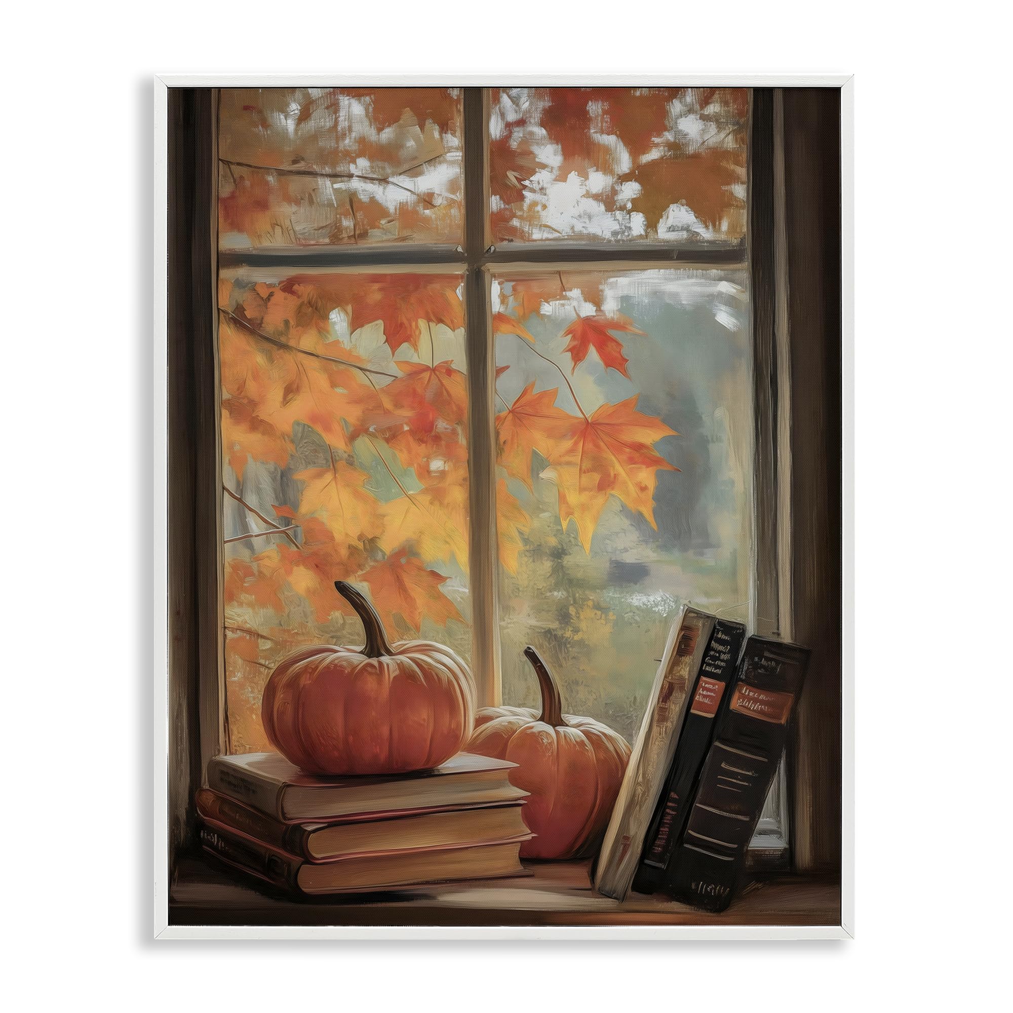 Cadre fenêtre automne Stupell Industries déco salon cocooning