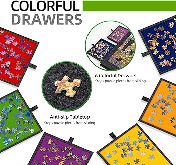 Amazon.com: Lavievert 1500 Piece Tilting Jigsaw Puzzle Board with