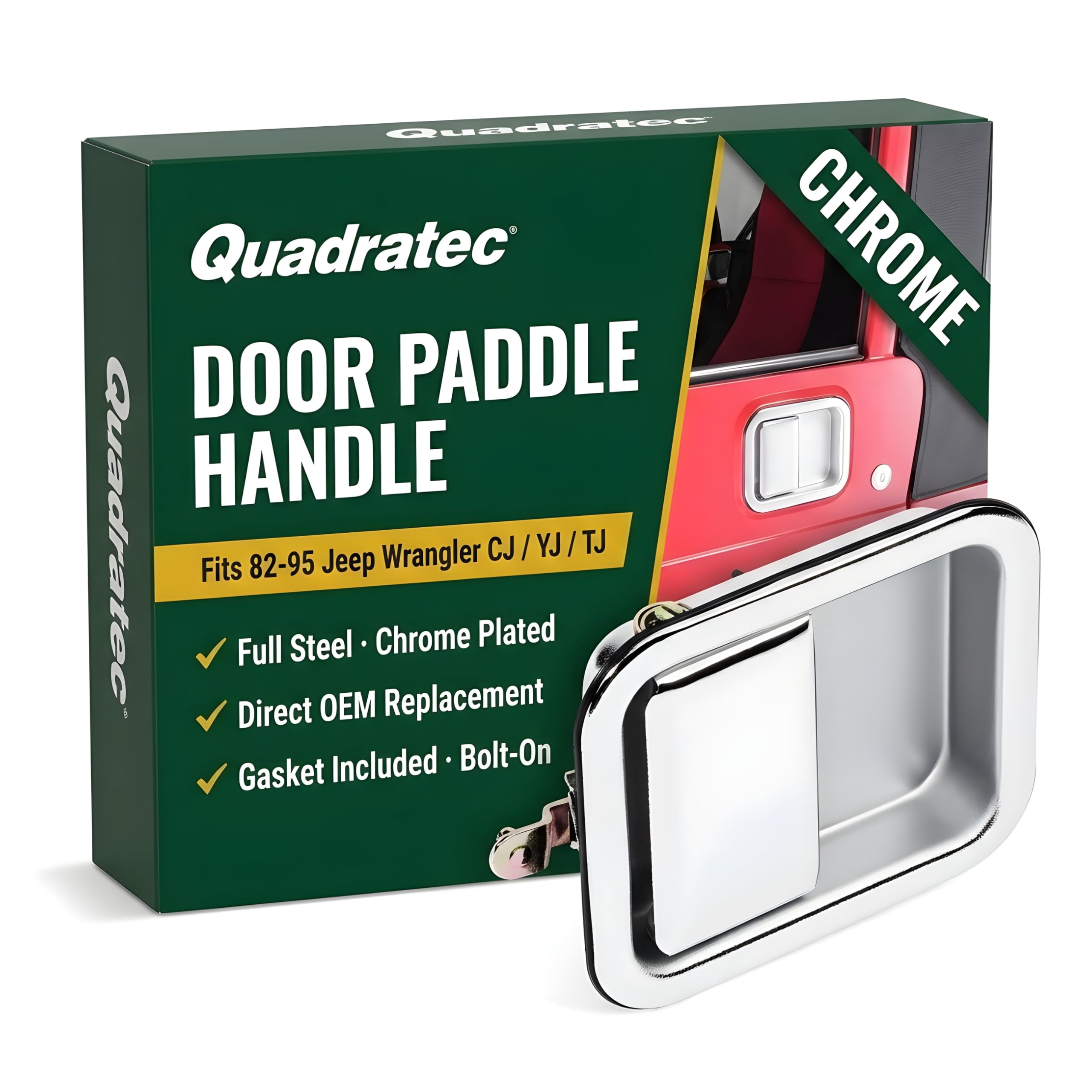 Amazon.com: Quadratec Exterior Paddle Door Handle for Full Steel