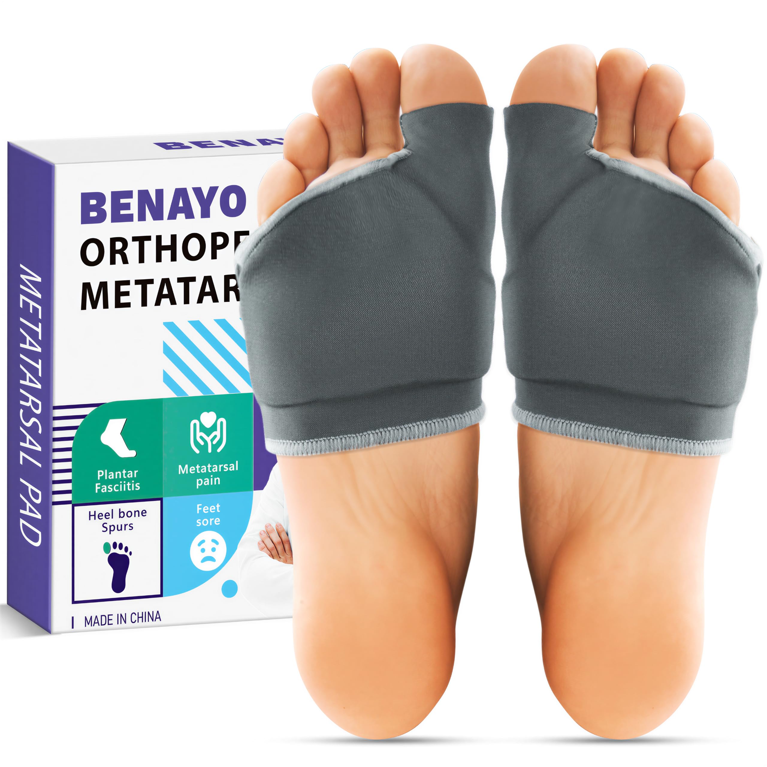 Photo 1 of BENAYO Metatarsal Pads - Ball of Foot Cushion for Pain Relief