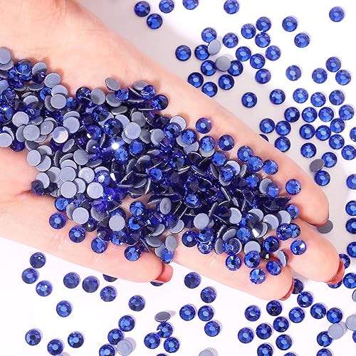 Miniatura 7 de Novani Hotfix - Diamantes de imitación azules reales con parte trasera plana para manualidades, diamantes de imitación de cristal, gemas de cristal