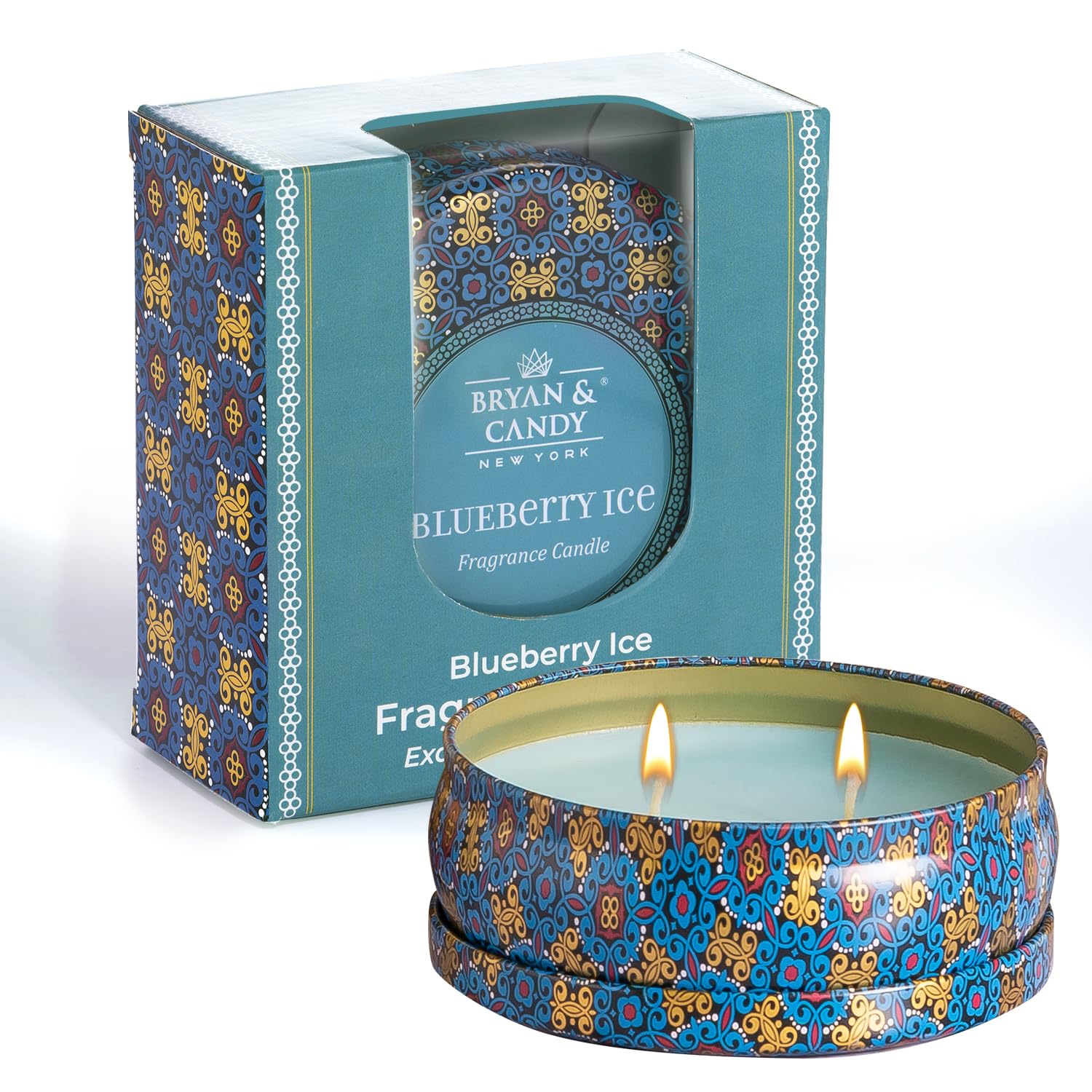 Bryan & Candy Duftkerze Diwali Geschenkset für Männer und Frauen | Blueberry Ice Aromatherapie Kerzen Sojawachs umweltfreundlich