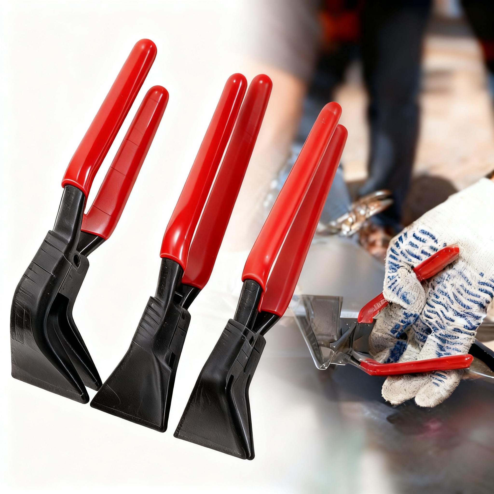 3PCS Pince Pliante Plieuse Tole(0°, 45°, 90°) Pinces à Plier la Tôle Portable Largeur 22 mm Mini Jeu de Pinces à Tôle de 22 mm Pince à Chanfreiner Outil Couvreur pour Plier et Lisser les Tôles