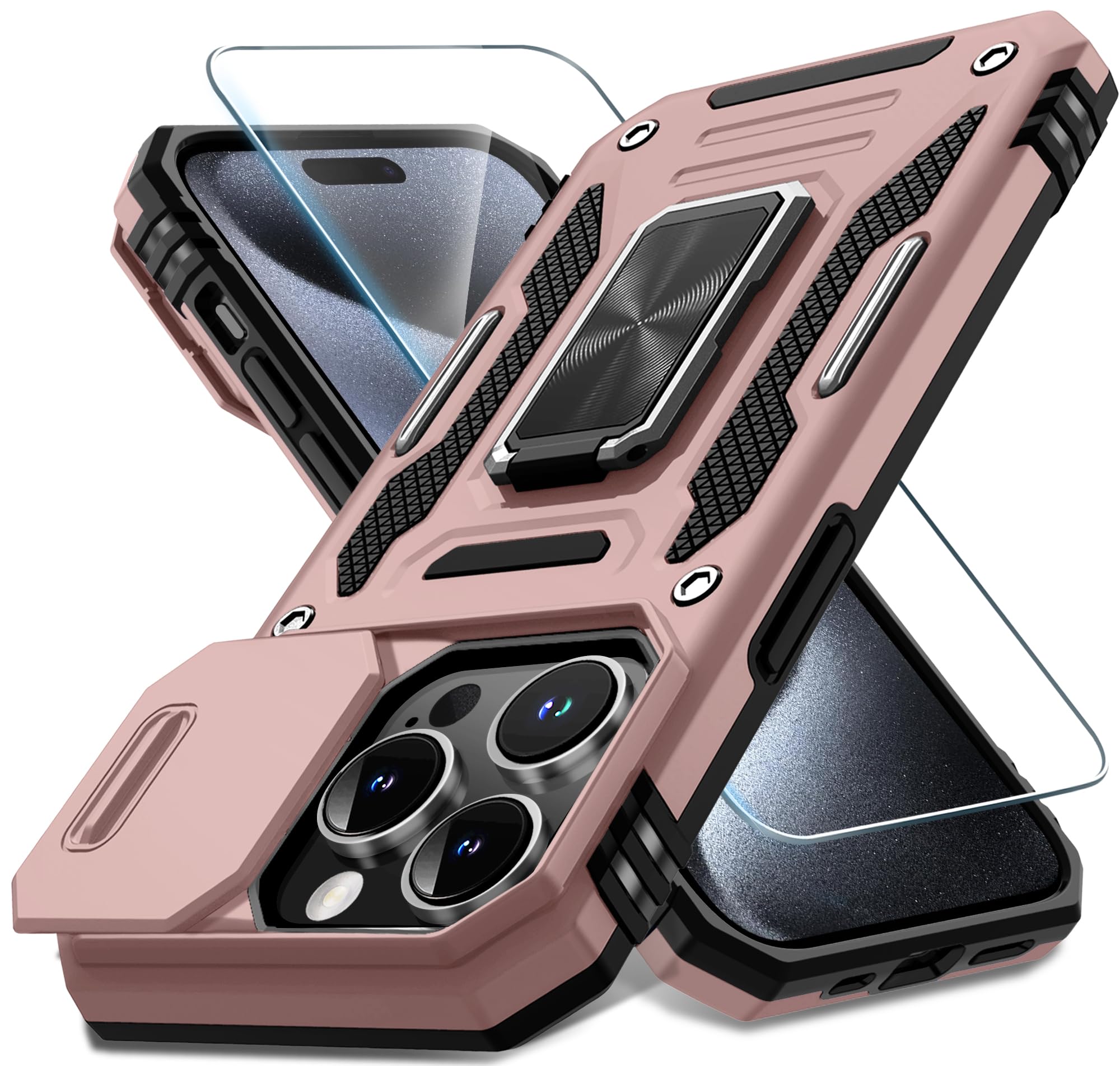Amazon.com: DEERLAMN Case for iPhone 15 Pro Max with Slide Camera