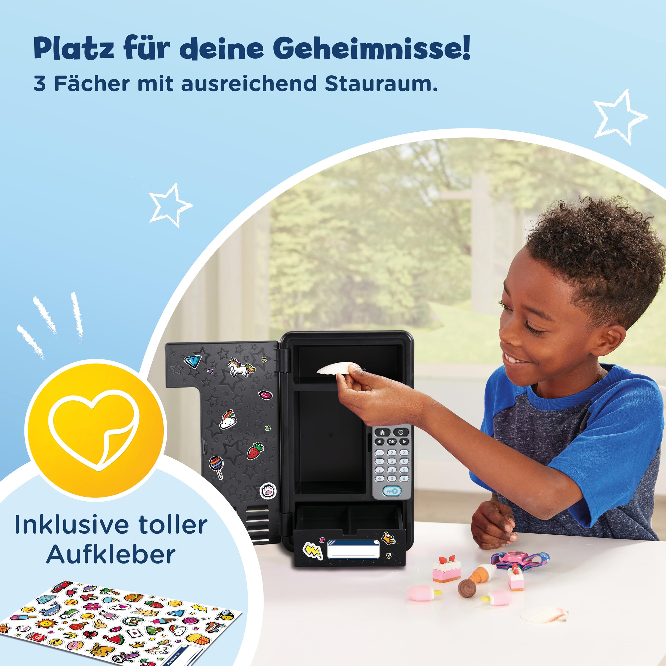 VTech Kidisecrets Traumtresor - Zahlencode Kindersafe mit 6 Spielen