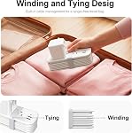 VYLEE Universal Travel Adapter with Power Strip, Compact International Power Adapter with 2 USA sockets, 2 USB-A & 1 USB-C Ports, 6ft Extension Cord, Worldwide Plug Adapter for Europe UK US AU