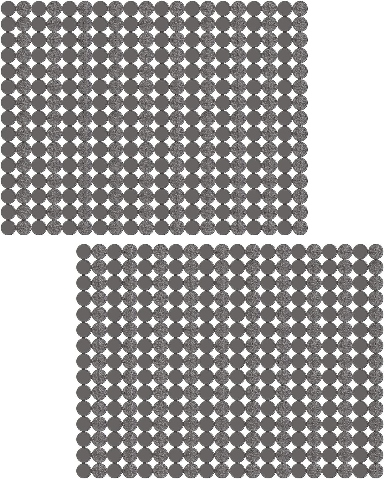 mDesign Plastic Protective XL 25" Kitchen Sink Drying Mat