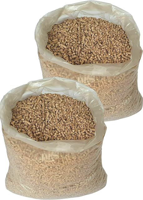 2 x 10kg Premium Wood Pellets (20kg) - Ideal for Wood Fired Pizza Ovens, Pellet Grills, BBQs, Wood Pellet Burning Stoves, Open Fire Pits & Garden Chimenea's