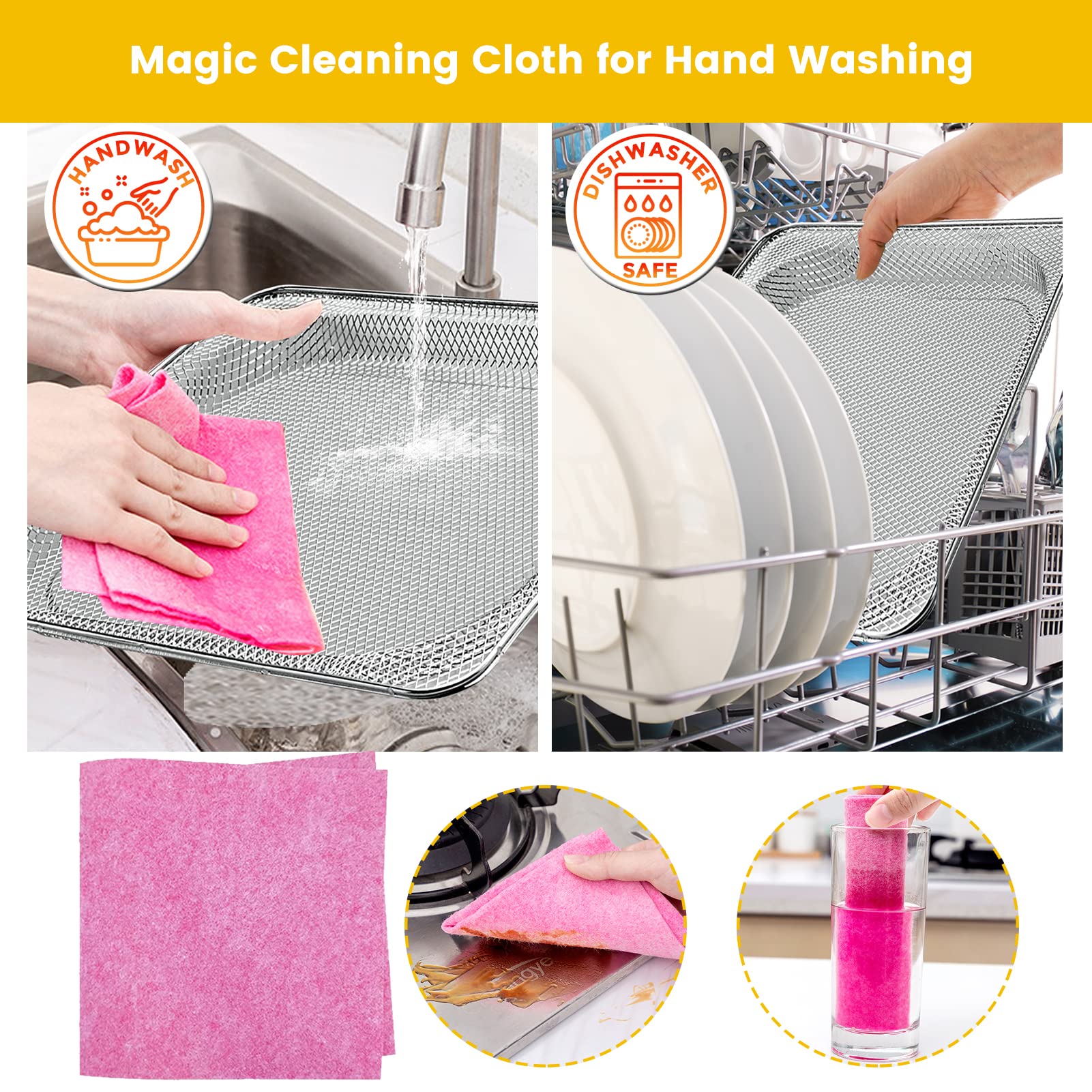 2Pcs Air Fryer Basket fits for Ninja Foodi SP100, SP101, SP101B1, SP10