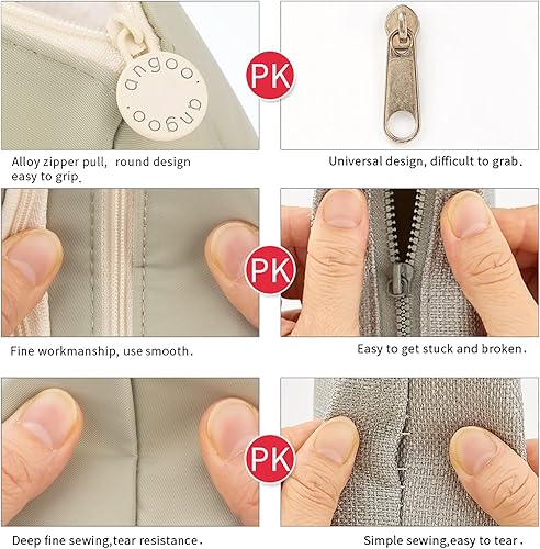 Miniatura 6 de EASTHILL - Cartuchera de gran capacidad, cartuchera simple, material de papelería para la escuela, universidad, oficina, organizador para chicas