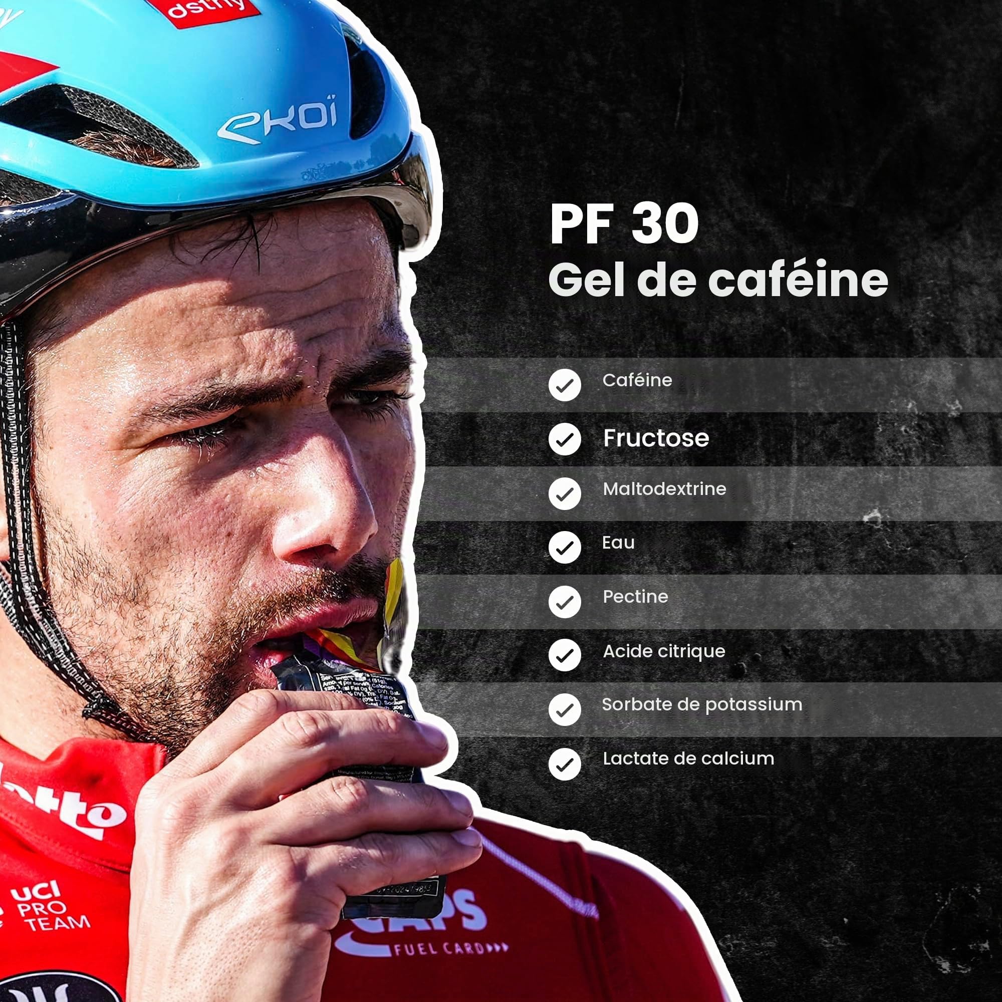 Precision Fuel PF30 Caffeine Energy Gel - Gels énergétiques au goût doux pour les athlètes d'endurance, 30 g de glucides, faciles à digérer (Pack of 15)