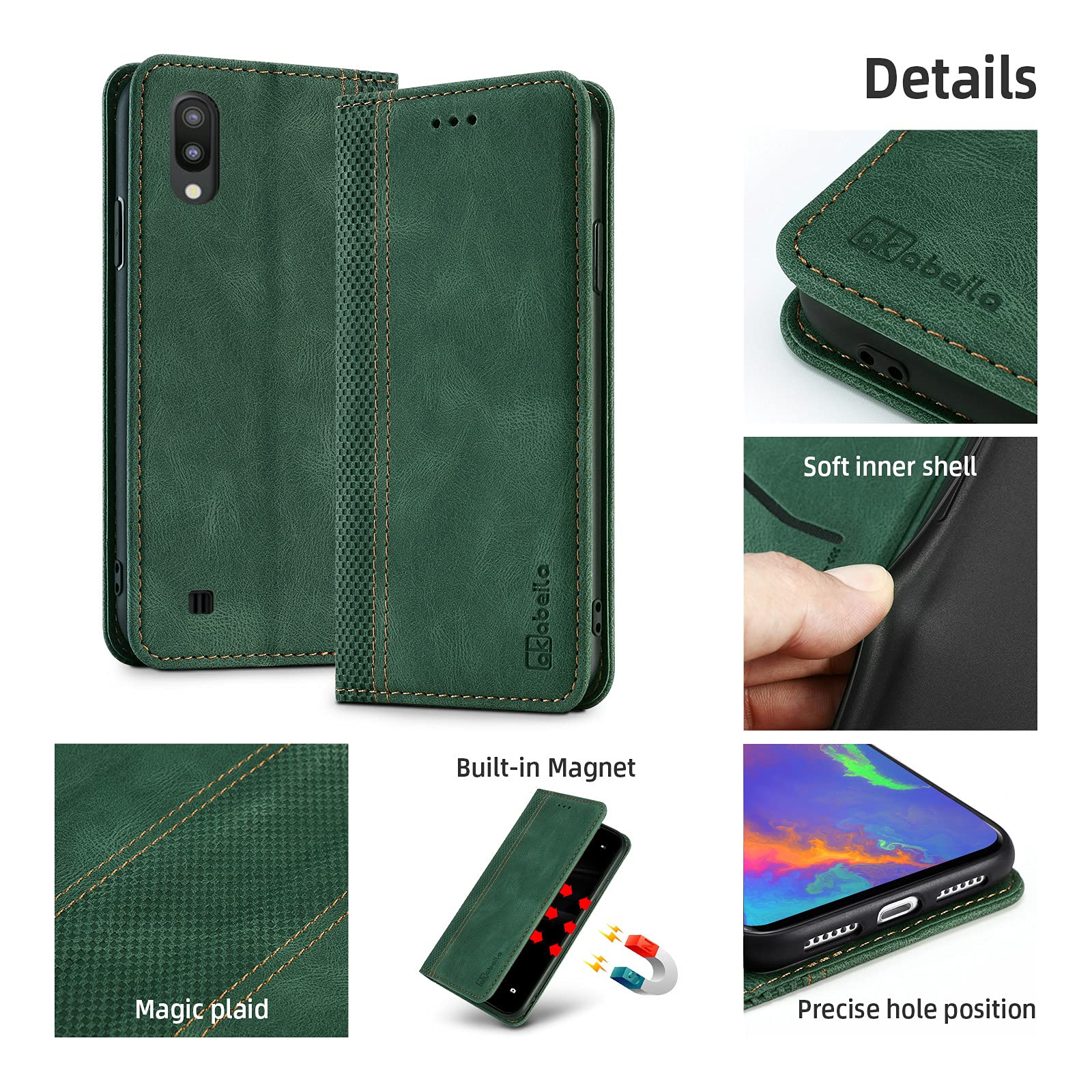 YKNIUFLY Cover per Honor Magic 5 Pro, Pelle PU Premium Magnetico Flip Case Custodia, Slot per Schede, Funzione Staffa, Portafoglio Cover per Honor Magic 5 Pro.(Rosso