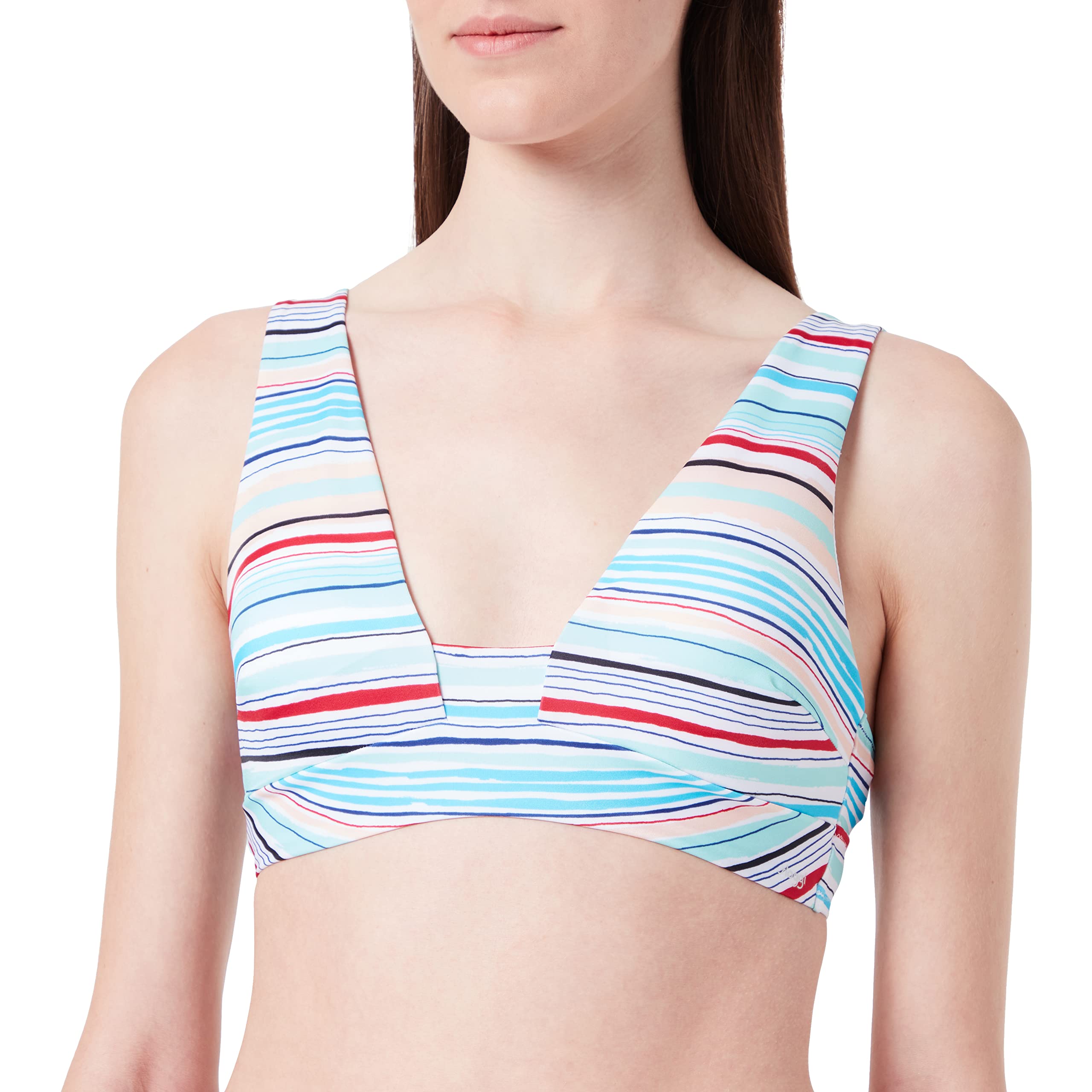 sloggi shore Damskie bikini Candy Basslet Top, Blue - Light Combination, XL