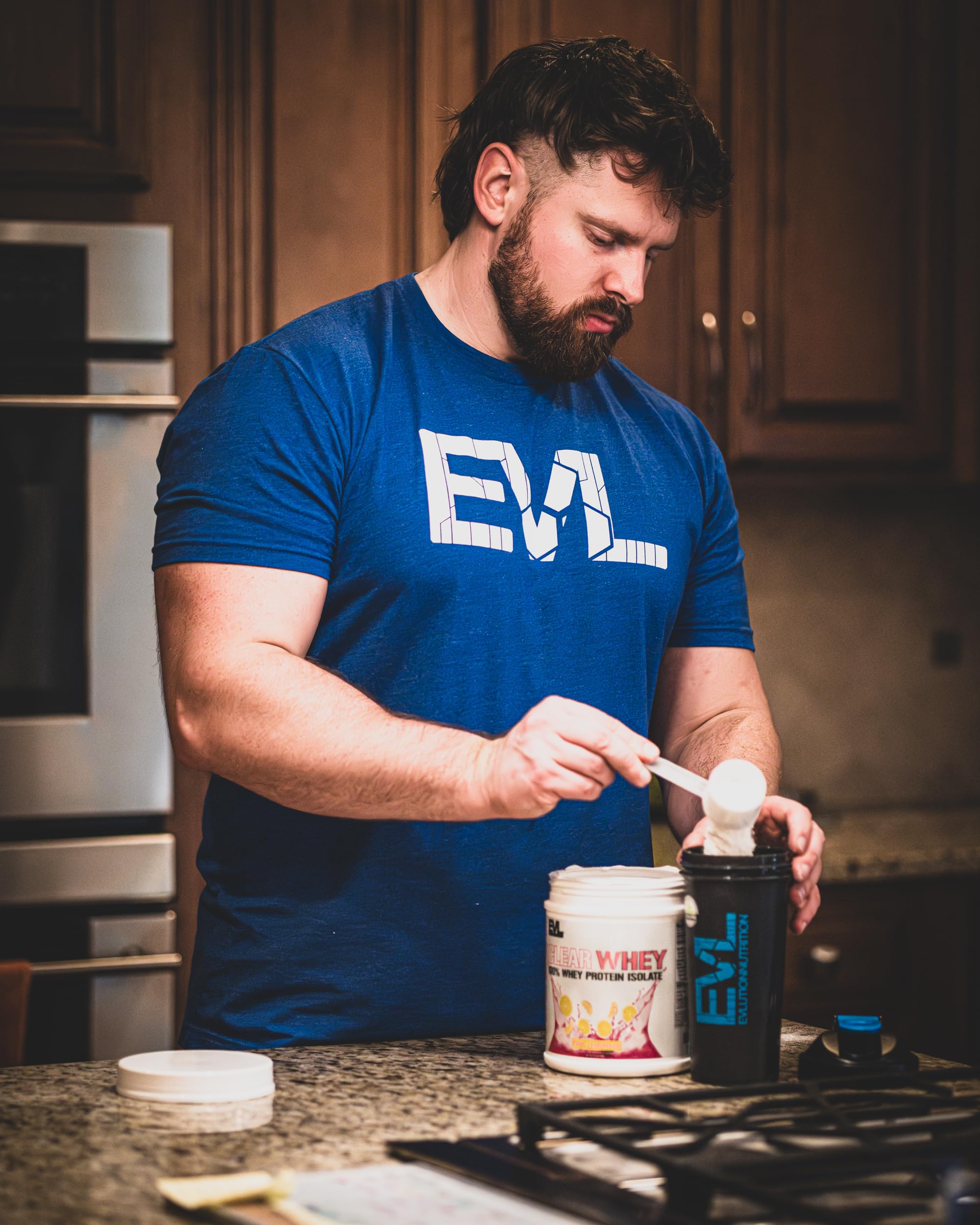 Evlution Nutrition Clear Whey - 100% aislado de proteína de suero - para crecimiento muscular, fuerza y recuperación - 20 g de proteína aislada por porción - Absorción rápida - Sin gluten y grasa - 1