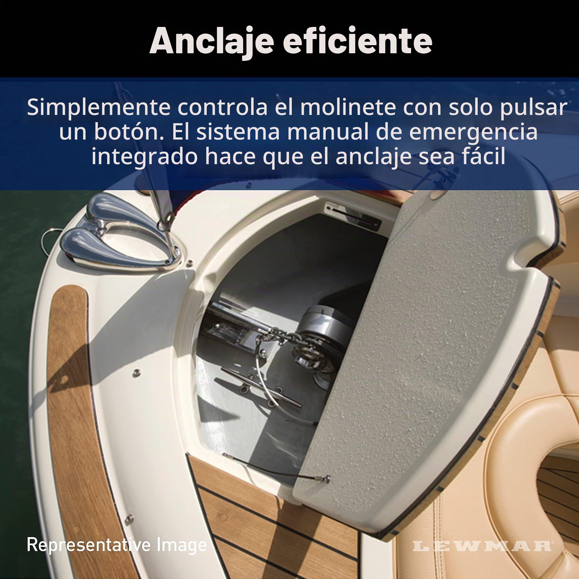 Lewmar® V700 12V 1/4 Pulgadas con Interruptor, Interruptor basculante y Caja de Control