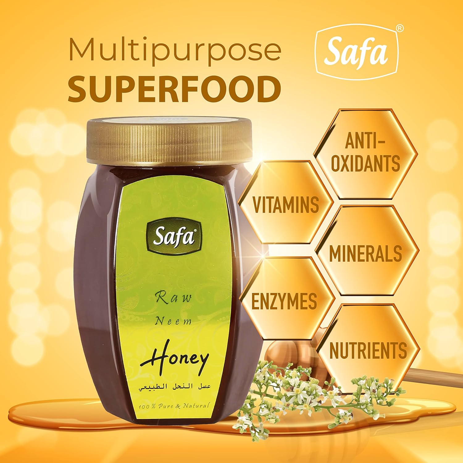 Buy Now Safa Neem Honey | Raw Unprocessed 100% Pure Natural Honey | ... 1 Buy Now Safa Neem Honey | Raw Unprocessed 100% Pure Natural Honey | ...