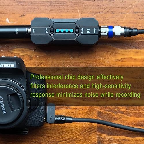 Miniatura 7 de Xvive Fuente de alimentación Phantom P1 de 48 V12 V, hasta 40 horas de uso, alimentación fantasma portátil recargable para micrófonos de