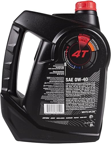 Miniatura 2 de Ski-Doo OEM 1 galón XPS 4 tiempos 0W-40 aceite de motor sintético completo 9779140