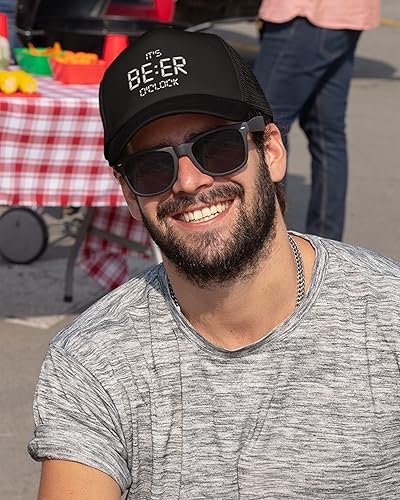 Miniatura 2 de ALLNTRENDS I'ts Beer O'clock - Gorro de camionero bordado para adultos, ajustable, divertido borracho