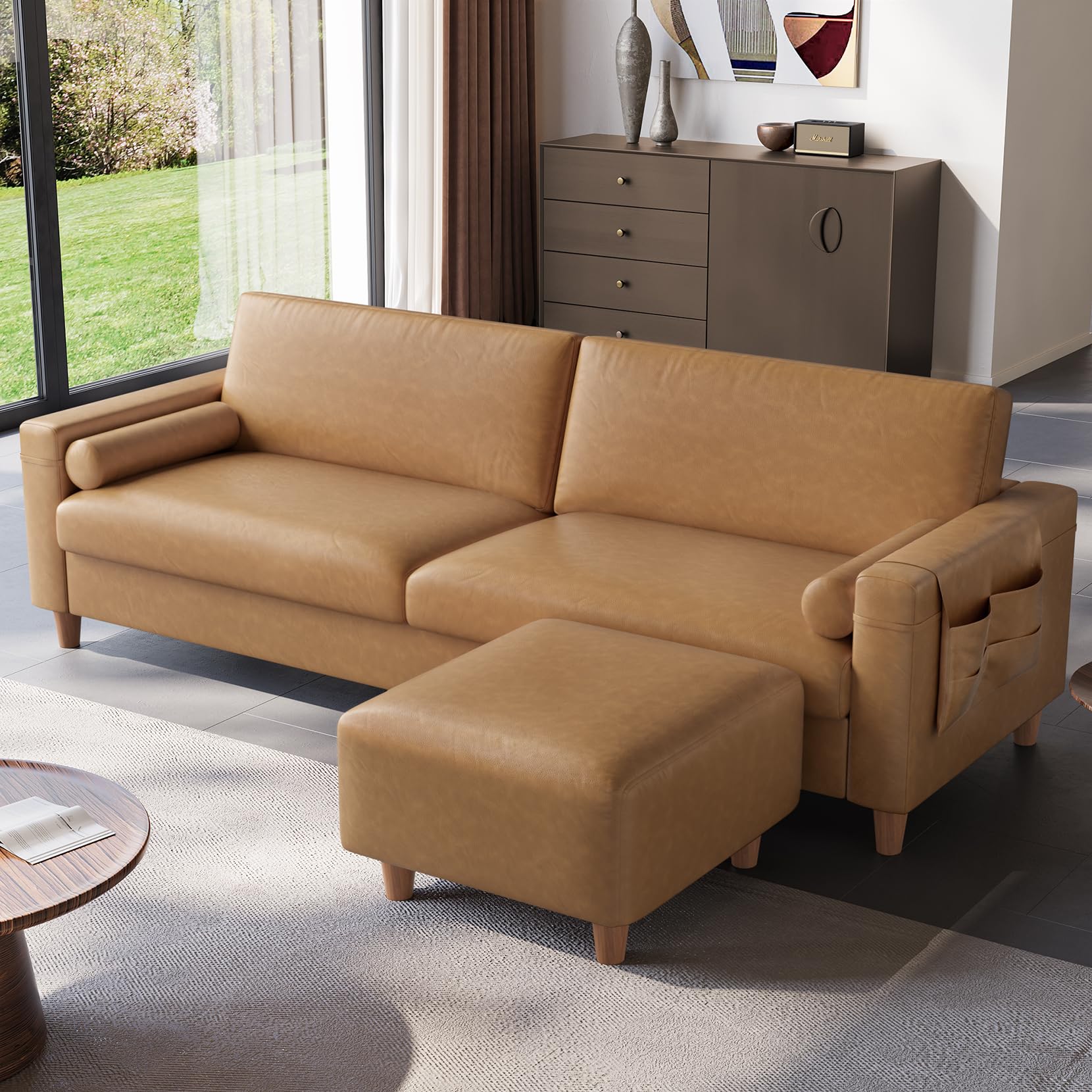 Vesgantti 100 Faux Leather Sofa