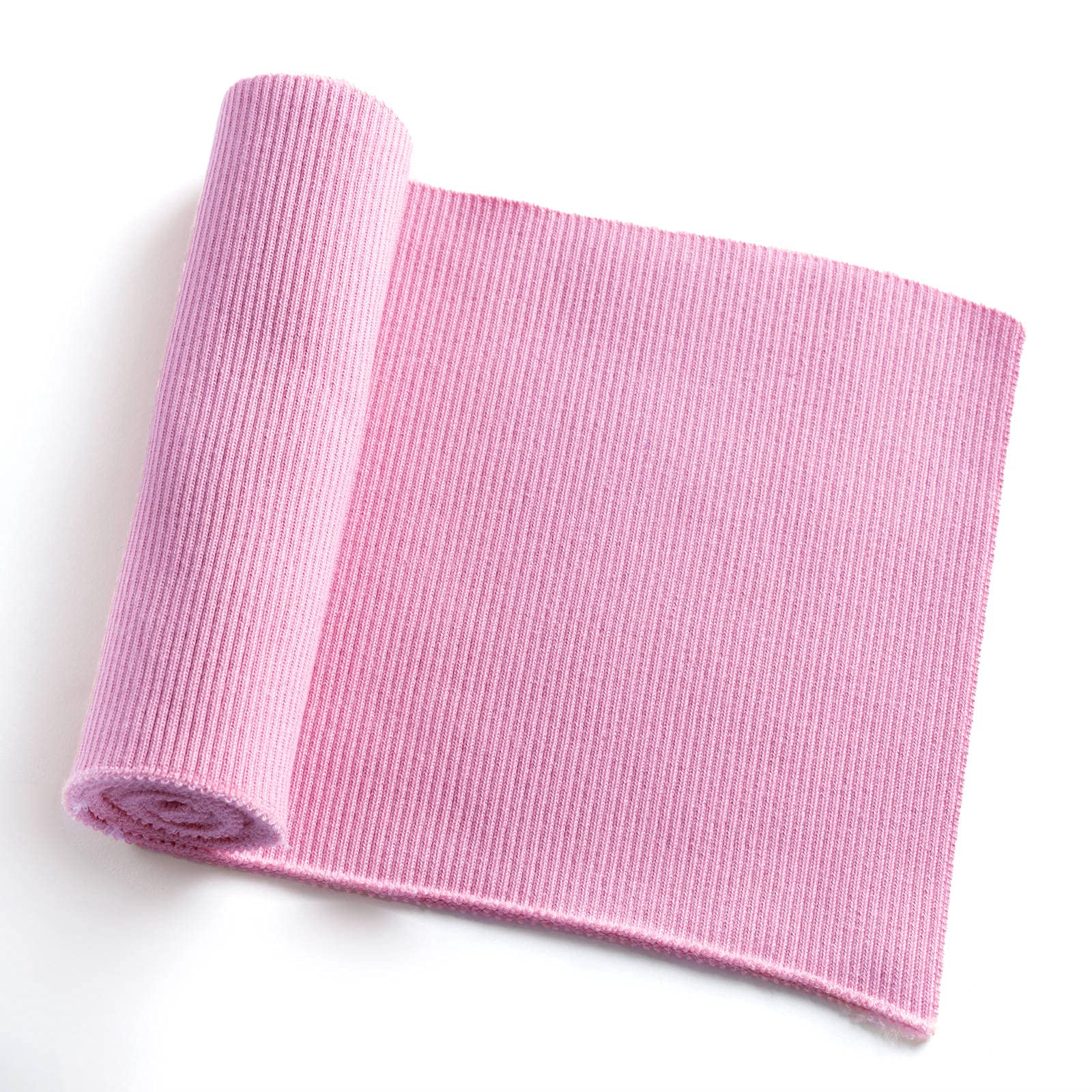 TinaKim Rib Knit Fabric,Make Jacket Waistbands Hem Cuffs,Ribbing Jersey Trim Material, for Sweatshirt Coat Sewing (Pink, 36x6in) - Image 2