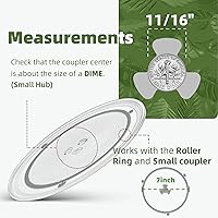 Vista 4 de Reemplazo de placa de microondas de 9.6 pulgadas más pequeña compatible con placa de vidrio para microondas Panasonic F06016D00XN, reemplazo