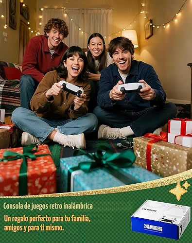 Miniatura 7 de Consola de juegos retro Pro 2025, consolas de juegos Vide con HDMI 4K, más de 20000 juegos integrados y 23 emuladores, consolas de videojuegos Plug