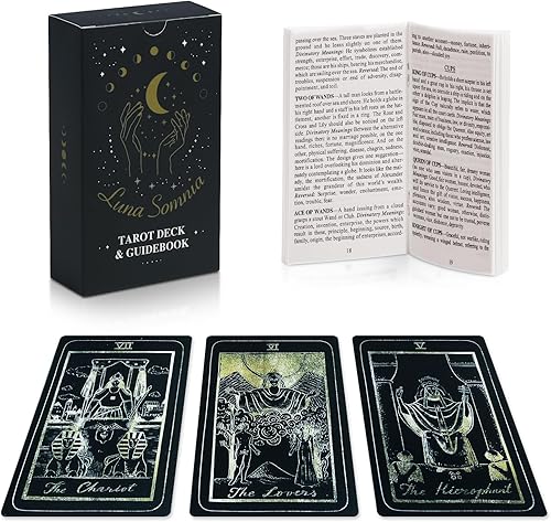 Cartas de tarot para principiantes, cartas de tarot simples e intuitivas, baraja de adivinación para lectores expertos, cartulina suave con barajas