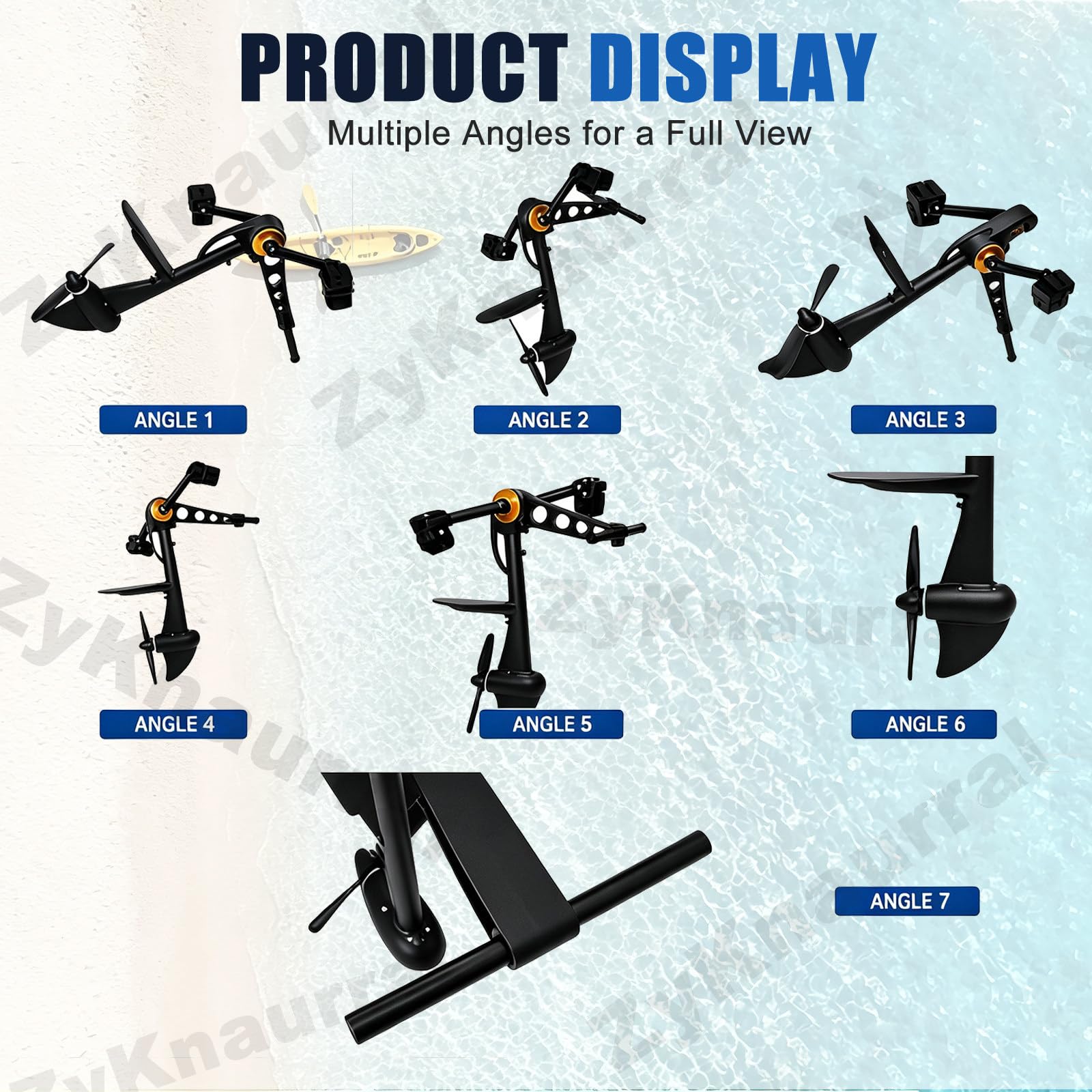 Sistem-a De Propulsión a Pedales Para Kayak, Kayak De Pesca a Pedales, Apto Para Kayaks Y Embarcaciones De Pesca Hinchables, Motor De Propulsión a Pedales Robusto Y Duradero, Fácil Instalación