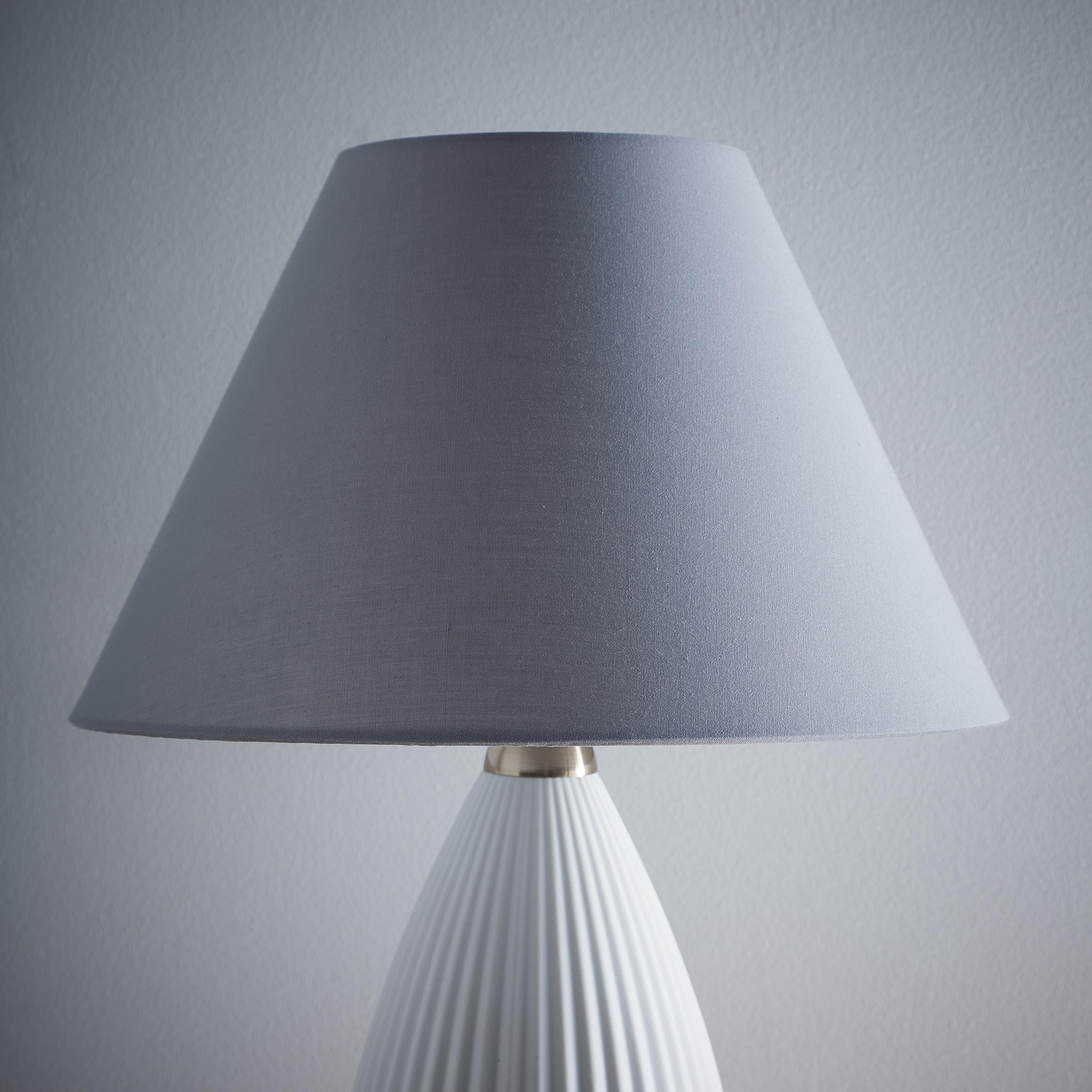 K Living Grey Coolie Textured Linen Fabric Lampshade In | Modern Table Lamp And Floor Lamp Cone Light Shade | Lamp Shade For Calm Home Atmosphere | Traditional Ceiling Pendant Shade (10")