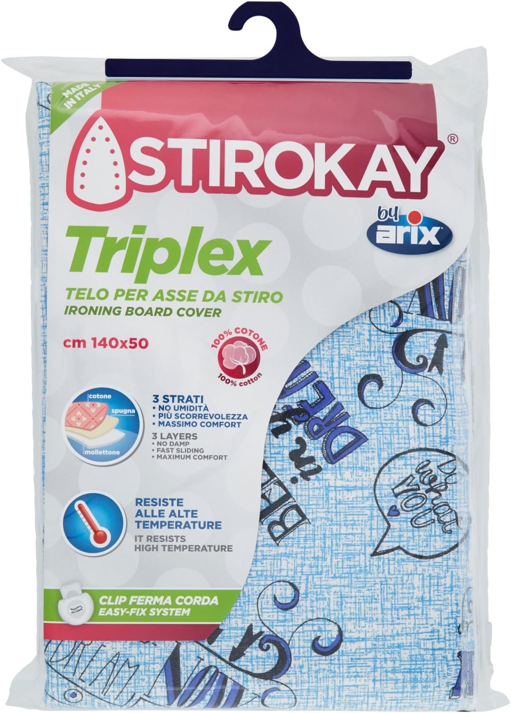 stirokay – Cover for Ironing Board, Clip Cord tie
