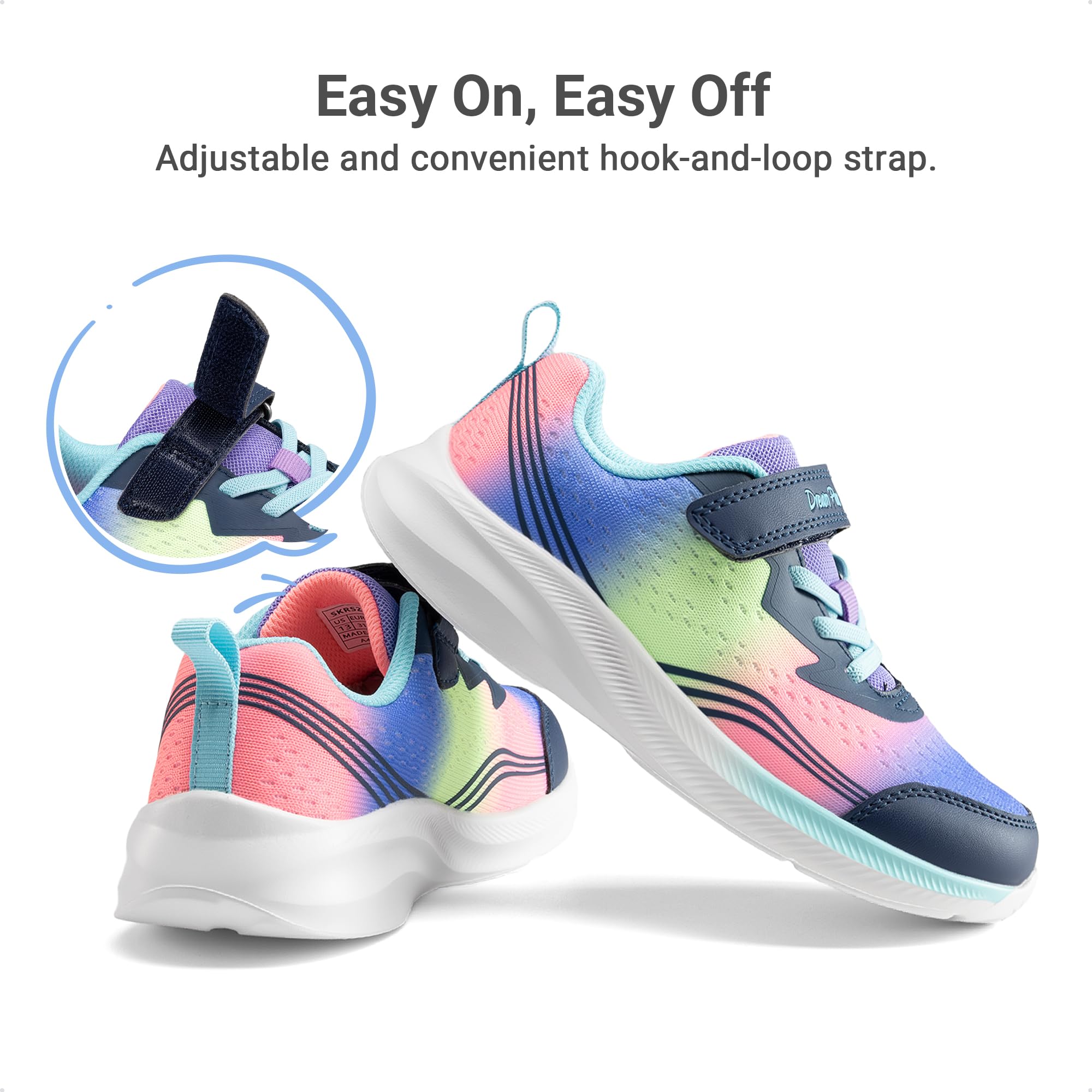 DREAM PAIRS Zapatos para Niños y Niñas, Zapatillas de Tenis, Calzado Deportivo Ligero para Correr, Caminar, Escuela y Gimnasio para Niños Pequeños/Grandes